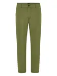Хлопковые брюки BOSS, зеленый - фото