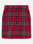 Юбка из шерсти Cecelia в клетку тартан Boden, Red/Multi - фото 5