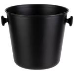 Винно-игристый охладитель Ведро для шампанского Ø 27 см, высота около 24 см, 8 литров из алюминия Aps, черный - фото