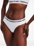 Трусы-стринги с логотипом KARL LAGERFELD, белый - фото 6