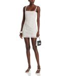 Мини-платье с кружевом Camara Heart LoveShackFancy, белый - фото 3