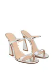 Босоножки на высоком каблуке Gianvito Rossi, серебристый - фото 2
