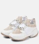 Кроссовки Viv' Run Roger Vivier, Bianco Daino - фото 4