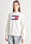 Толстовка Tommy Jeans REG FLAG CREW, Ecru/Off-White - фото