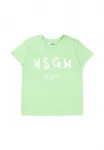 Футболка с принтом Msgm, Green - фото