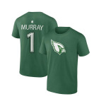 Мужская футболка с логотипом Kyler Murray Green Arizona Cardinals в честь Дня Святого Патрика Icon Player Fanatics, зеленый - фото