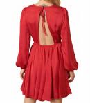 Красное атласное платье Holly Mittoshop - фото 4