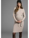 Платье для беременных бежевого меланжа neun 9 monate - фото 6