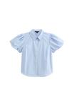 Блуза New Look Button-down blouse, Blue Pattern/Blue - фото 5