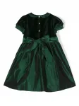 Платье с оборками и бантом Siola, зеленый - фото 2