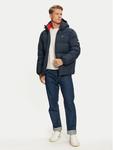 Пуховик стандартного кроя Tommy Jeans, синий - фото 2