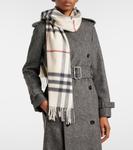Гигантский клетчатый кашемировый шарф Burberry, Stone - фото 2