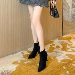 Женские ботильоны 7 см Gudianfengdu, черный (unlined) - фото 5