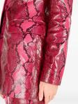 Блейзер со змеиным принтом Roberto Cavalli, розовый - фото 6