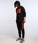 Толстовка мужская Hugo с контрастным логотипом, черный - фото 2