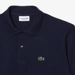 Вышитая поло LACOSTE, синий - фото 6