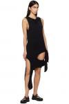 Черное деконструированное мини-платье OPEN YY - фото 4