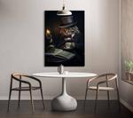 Картина на холсте Hustling Sharks Professor Cat ll, черный - фото 2