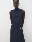Платье MANGO Elea, темно-синий - фото 5