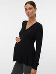 MAMALICIOUS Лонгслив в черном цвете - фото 2