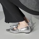 Echo&yolo Серебряные туфли Мэри Джейн, цвет Silver - фото 4