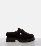 Ши платформенные мюли из овчины Jimmy Choo, Chocolate - фото 4