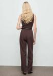 Комбинезон Mango LONG WITH DRAPED NECK AND BELT, Brown - фото 7