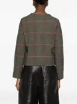 Клетчатый пиджак Vince, черный - фото 4