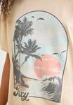 Футболка Roxy SUNNY OVERSIZE STONE WASH, Parchment/Off-White - фото 6