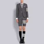 Укороченные шорты 4 Bar THOM BROWNE, серый - фото 7