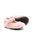 Балетки меховые Florens, розовый - фото 2