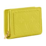 LOUIS VUITTON Портмоне Comet Grain Cow Leather женский лимон - фото 2
