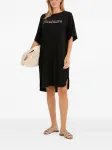 Мини-платье с логотипом Luna Max Mara, черный - фото 3