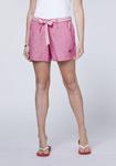 Льняные шорты с тканевым поясом Polo Sylt, розовый - фото 3