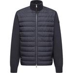 Спортивная кофта на молнии с утеплителем Moncler, синий - фото