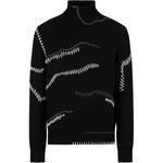 EMPORIO ARMANI Свитер мужской черный - фото