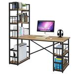 Компьютерный стол Xinmeikai 120 см с полкой, белый - фото 6