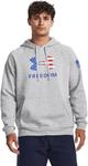 Толстовка Under Armour Freedom Big Flag Logo, (011) Mod Gray Light Heather/Black - фото