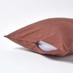 Постельное белье Homescapes коричневый, 40/40 см - фото 3