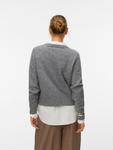 Вязаный кардиган VERO MODA VMNOVI, Mottled Grey - фото 3