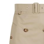 Мини-юбка с поясом на талии Burberry, хаки - фото 5