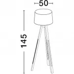 Торшер LE ROY E27, 1 шт. Nova Luce, коричневый - фото 7