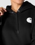 Carhartt Women's Relaxed Fit Midweight Logo Sleeve Graphic Sweatshirt, Black - фото 5