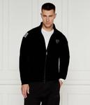 Толстовка Ea7 Regular Fit на молнии, черный / белый - фото