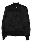 Бомбер с принтом логотипа Y-3, черный - фото