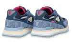 Кроссовки run away sneakers 'blue monogram with pink' Louis Vuitton, синий - фото 3