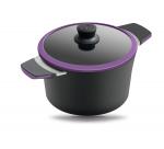 Кастрюля Gastrolux, 24 см, баклажаны - фото 2