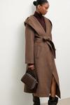 Шерстяное пальто Answear.Lab, коричневый - фото 4