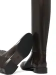 Кожаные сапоги до колена Maretto, коричневый - фото 4