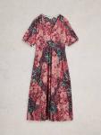 Платье Megan Abstract Leaves из джерси White Stuff, Pink/Multi - фото 5